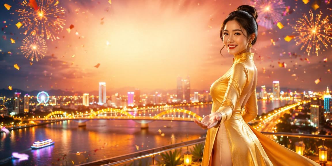 Không khí sôi động của sòng casino tại Đà Nẵng với người chơi trong trang phục áo dài truyền thống