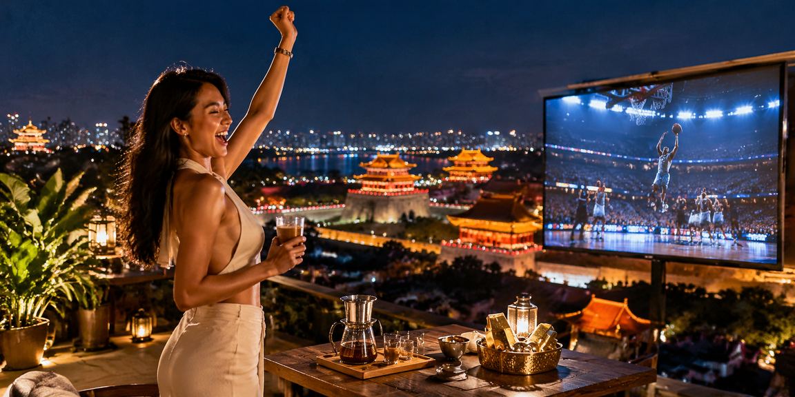 Người hâm mộ bóng rổ tại Huế ngồi quán cà phê theo dõi trận đấu và cá cược trực tuyến